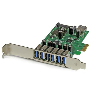 StarTech.com 7-Port PCI Express USB 3.0 Card - Standard and Low-Profile Design view 1