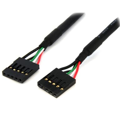StarTech.com 18in Internal 5 pin USB IDC Motherboard Header Cable – F/F view 1