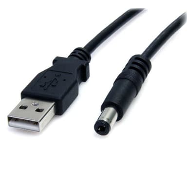 StarTech.com USB to 5.5mm Power Cable - Type M Barrel - 3 ft view 1