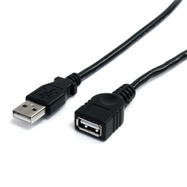 StarTech.com 6 ft Black USB 2.0 Extension Cable A to A - M/F view 1