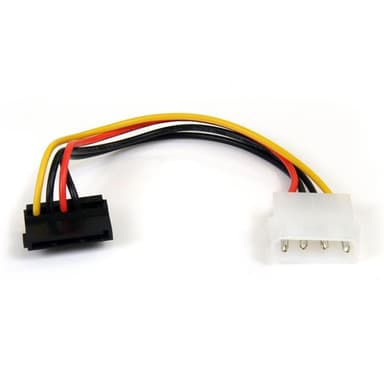 StarTech.com 6in 4 Pin LP4 to Right Angle SATA Power Cable Adapter view 1