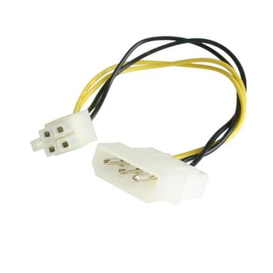 StarTech.com 6in LP4 to P4 Auxiliary Power Cable Adapter view 1