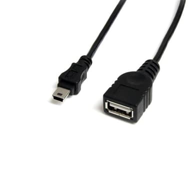 StarTech.com 1 ft Mini USB 2.0 Cable - USB A to Mini B F/M view 1
