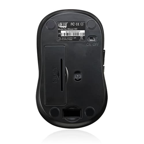 Adesso iMouse S80B mouse Office Ambidextrous RF Wireless Optical 1600 DPI