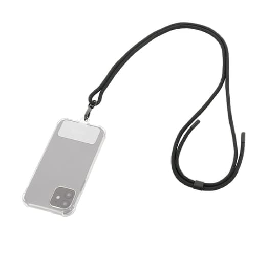 Mobilis 0011340 Universal Removable Smartphone Lanyard - 75 cm - Black