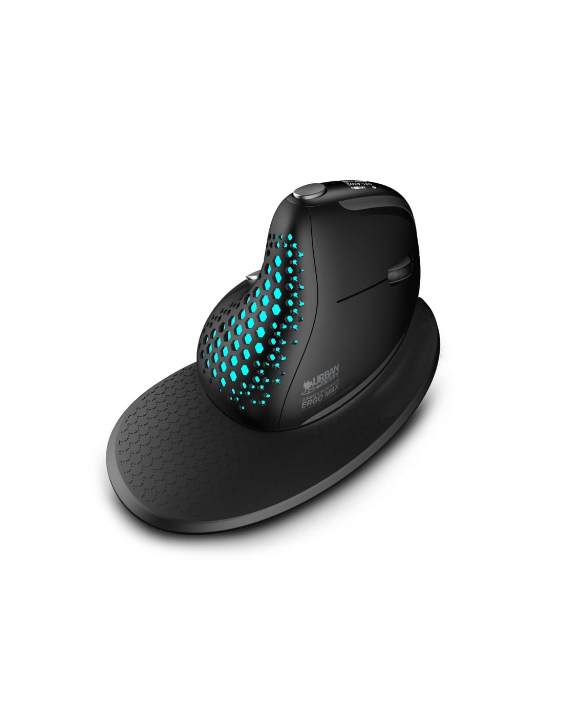 Urban Factory ERGO PRO MAX: WIRELESS RIGHT HAND MOUSE - 2.4GHZ - BT 5.0 - RECHARGEABLE - 4000DPI - HANDREST