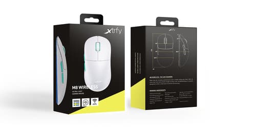 CHERRY XTRFY M8 mouse Gaming Right-hand RF Wireless Optical 26000 DPI