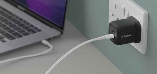 Belkin WCH011MYBK mobile device charger Universal Black AC Fast charging Indoor