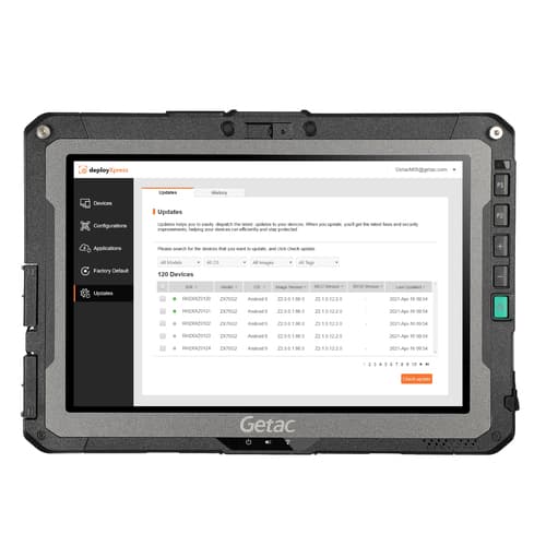 Getac ZX10 4G Snapdragon LTE 128 GB 25.6 cm (10.1") 6 GB Wi-Fi 5 (802.11ac) Android 12 Black