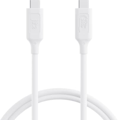 Juice JUI-CABLE-TYPEC-4.0-1M-RND-ECO-WHT USB cable USB4 Gen 2x2 USB C 240 W Blue, White
