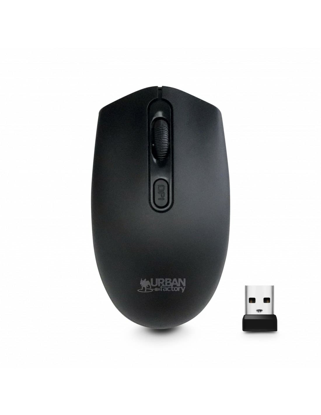 Urban Factory FREE COLOR: WIRELESS 2.4 GHZ MOUSE - 1200 DPI - BLACK