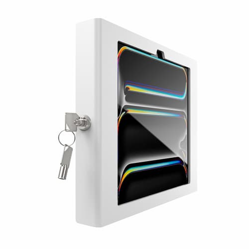 Compulocks iPad Pro M4 & M5 11", Apex Secured Enclosure Wall Mount - White