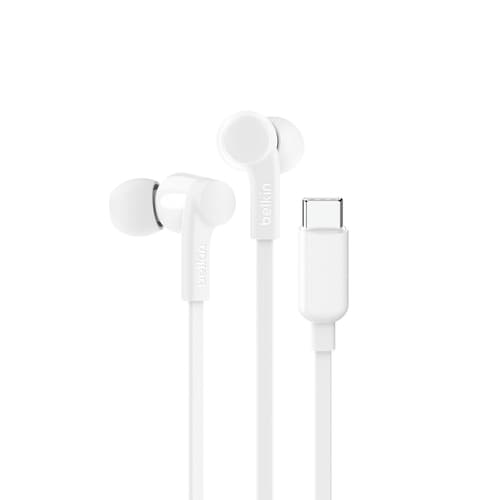 Belkin SoundForm Headset Wired In-ear Calls/Music USB Type-C White