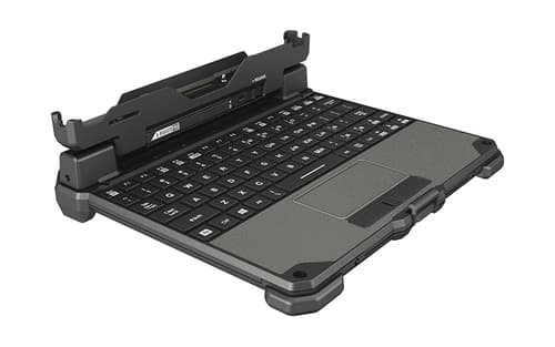 Getac GDKBBG mobile device keyboard German Black, Silver