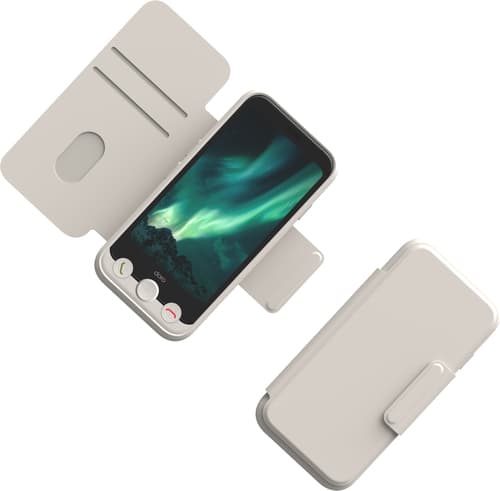 Doro Aurora A11 wallet case bone