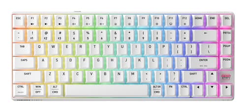 CHERRY XTRFY K33 Compact Wireless keyboard Gaming USB + RF Wireless + Bluetooth QWERTY US English White