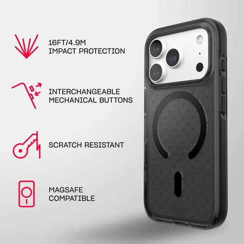 Tech21 EvoCheck MagSafe mobile phone case 17.5 cm (6.9") Cover Black