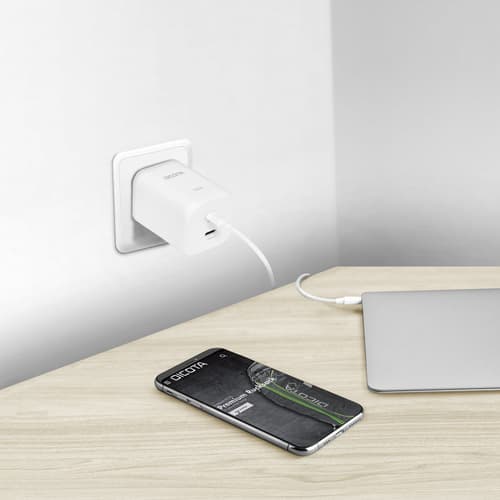 DICOTA D32186 mobile device charger Laptop, Smartphone, Tablet White AC Fast charging Indoor
