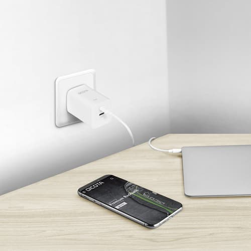 DICOTA D32184 mobile device charger Laptop, Smartphone, Tablet White AC Fast charging Indoor