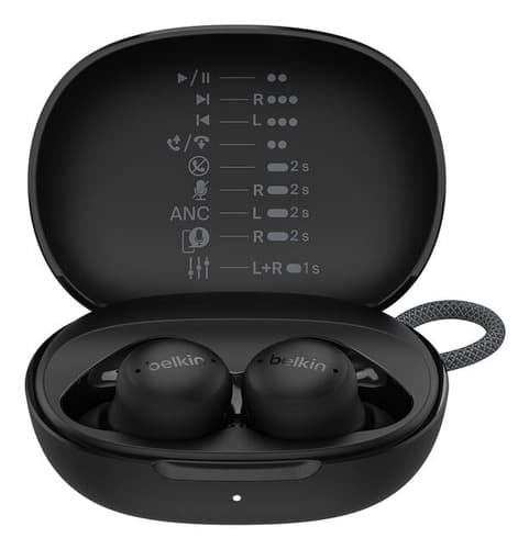 Belkin SoundForm Isolate Headphones Wireless In-ear Calls/Music/Sport/Everyday USB Type-C Bluetooth Black