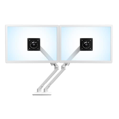 Ergotron MX Series Desk Dual Monitor Arm 61 cm (24") White