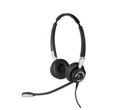 Jabra Biz 2400 II QD Duo UNC Headset Wired Head-band Office/Call center Black, Silver