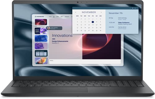 DELL Pro 15 Essential PV15255 AMD Ryzen™ 5 7520U Laptop 39.6 cm (15.6") Full HD 8 GB LPDDR5-SDRAM 512 GB SSD Wi-Fi 5 (802.11ac) Windows 11 Pro Black UK English