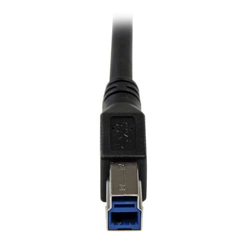 StarTech.com 1m Black SuperSpeed USB 3.0 (5Gbps) Cable - Right Angle A to B - M/M