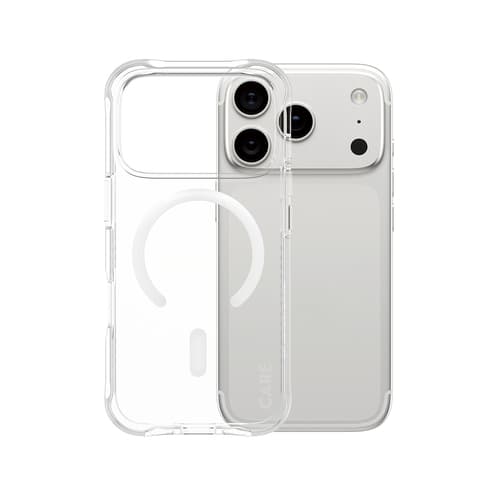 PanzerGlass CARE™ by ® Samba Case Transparent w. White MagSafe iPhone 17 Pro | Bulk