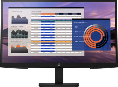 HP P27h G4 computer monitor 68.6 cm (27") 1920 x 1080 pixels Full HD LCD Black