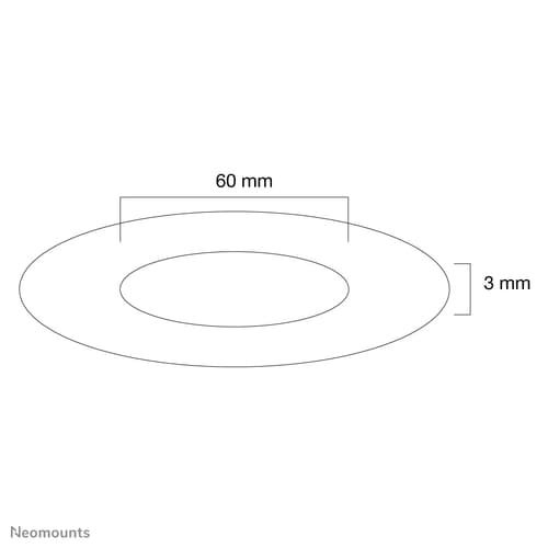 Neomounts FPMA-CRS6 Ceiling cover - diam. 60 mm
