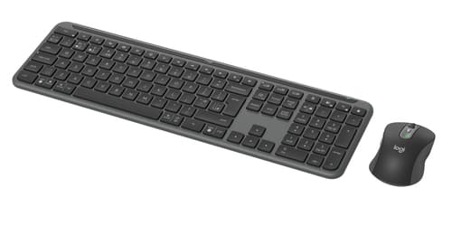 Logitech Signature Slim MK950 for Business keyboard Mouse included Office RF Wireless + Bluetooth QWERTY UK English Graphite