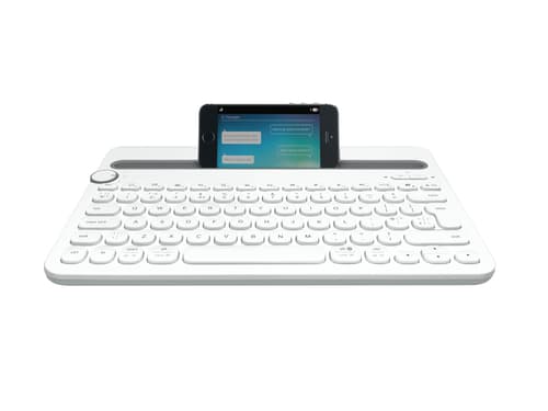Logitech K480 AZERTY French Bluetooth Grey, White