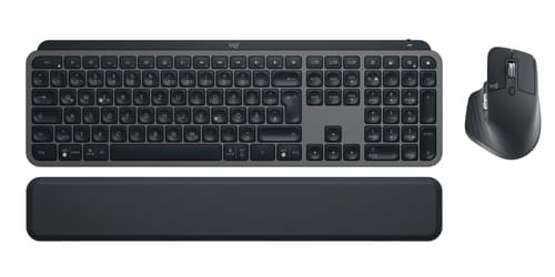 Logitech MX Keys Combo For Business Gen 2 keyboard Mouse included Office RF Wireless + Bluetooth QWERTZ German Graphite