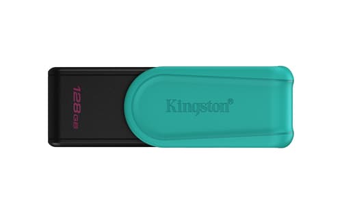 Kingston Technology DataTraveler 128GB Portable USB 3.2 Gen 1 Exodia S (Black/Turquoise)