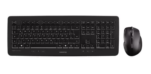 CHERRY DW 5100 keyboard Mouse included Universal RF Wireless Nordic Black