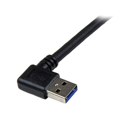 StarTech.com 1m Black SuperSpeed USB 3.0 (5Gbps) Cable - Right Angle A to B - M/M