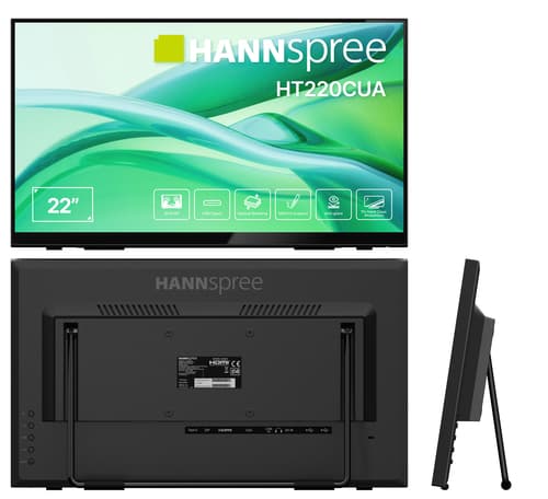 Hannspree HT220CUA computer monitor 54.5 cm (21.4") 1920 x 1080 pixels Full HD LED Touchscreen Black