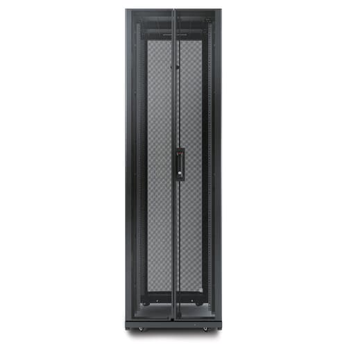 APC NetShelter AV, Server Rack Enclosure, 42U, 10-32 Threaded Rails, Black, 1991H x 600W x 825D mm