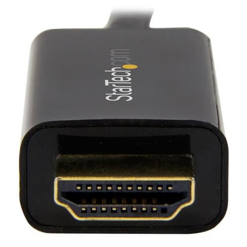 StarTech.com 3.3ft (1m) DisplayPort to HDMI Cable - 4K 30Hz - DisplayPort to HDMI Adapter Cable - DP 1.2 to HDMI Monitor Cable Converter - Latching DP Connector - Passive DP to HDMI Cord