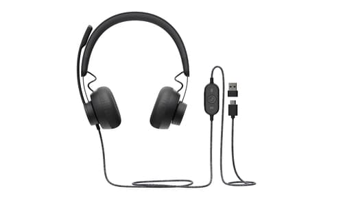Logitech Zone Wired UC Headset Head-band Calls/Music USB Type-C Graphite