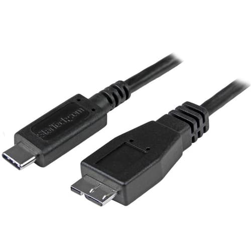 StarTech.com 3ft (1m) USB-C to Micro USB-B Cable, USB 10Gbps, Data Cord, 3A, USB C to Micro-B Data Transfer Cable