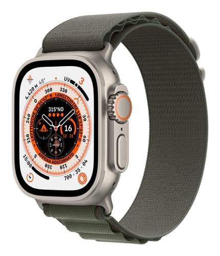 Apple Watch Ultra OLED 49 mm Digital 410 x 502 pixels Touchscreen 4G Titanium Wi-Fi GPS (satellite)