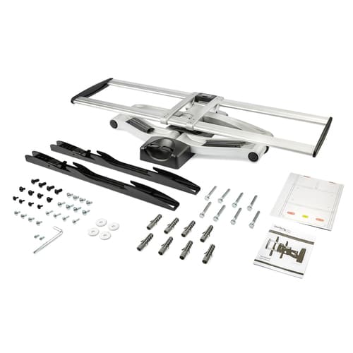 StarTech.com Full Motion TV Wall Mount - Heavy Duty Articulating TV Wall Mount Bracket for 32" to 75" (165lb/75kg) VESA Display - Universal Adjustable Tilt/Swivel Flat Screen Arm - Silver - TAA