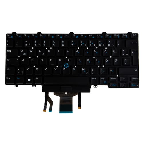 Origin Storage KBD Latitude E7440 German Layout 84 Keys Backlit Dual Point