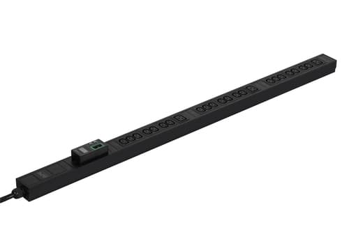 APC Easy Rack PDU, Metered, 0U, 3 Phase, 11kW, 230V, 16A, 21 x C13 and 3 x C19 outlets, IEC60309 3P+N+PE inlet