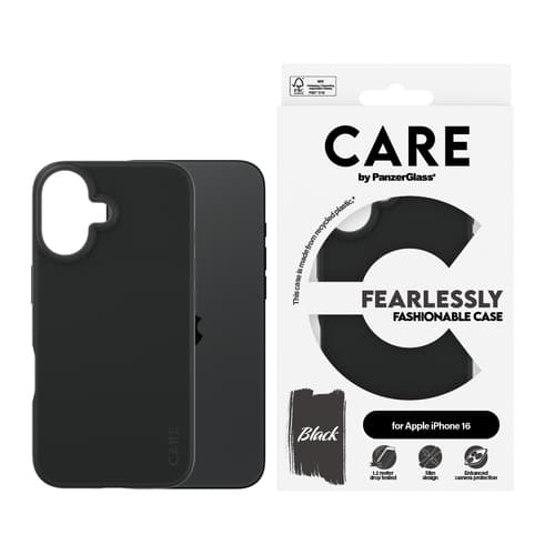 PanzerGlass CARE™ by ® Case Black iPhone 16