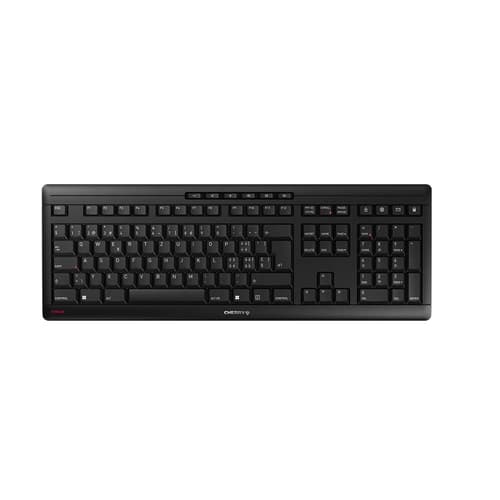 CHERRY Stream Wireless keyboard Universal RF Wireless + USB QWERTZ Swiss Black