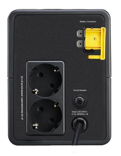 APC BVX900LI-GR uninterruptible power supply (UPS) Line-Interactive 0.9 kVA 480 W 2 AC outlet(s)