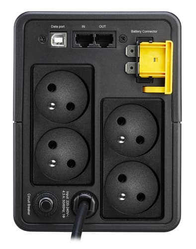 APC Back-UPS, 950VA, Tower, 230V, 4x CEE 7/5 French Schuko outlets, AVR